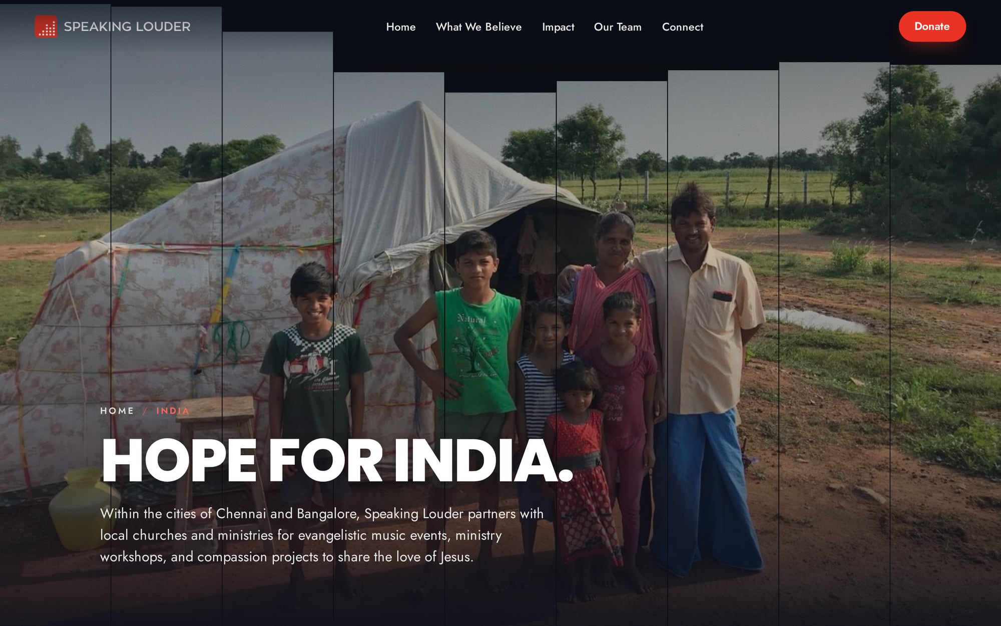 The India nation page